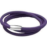 bracelet amore & baci b2812 - bracelet tissu violet argent femme