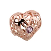 charms amore & baci rp1l703 perles argent 925/1000 rose coeur femme
