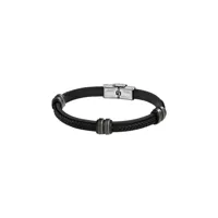 bracelet homme ls1829-2- c en cuir noir lotus style