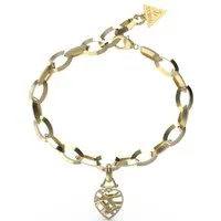 bracelet femme jubb03094jwygs heart cage acier doré  - guess bijoux