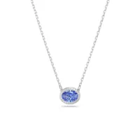 collier et pendentif femme 5671809 (#2) pave fanbl/rhs bleu - swarovski constella