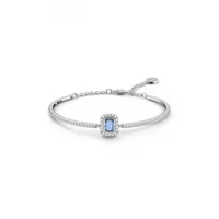 bracelet femme swarovski - 5620556 métal rhodié bleu argent