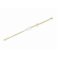bracelet etincelle acier doré 16+3 cm et pavage