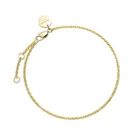 bracelet rosefield "thin chain bracelet gold" - jbolg-j599