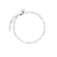 bracelet chaîne cœur rosefield acier - jbhcs-j683