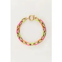 bracelet chaîne candy multicolore | my jewellery