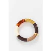 parabaya bracelet en résine - marron foncé