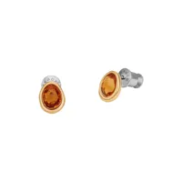 skagen boucles d'oreilles à fermoir à poussette sea glass skj1739710 acier inoxydable
