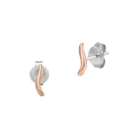 skagen boucles d'oreilles à fermoir à poussette essential waves skj1783791 acier inoxydable