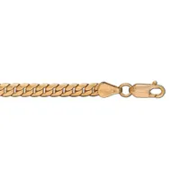 bracelet en plaqué or maille serpent largeur 4mm et longueur 19cm