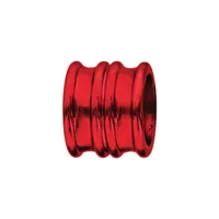 charms thabora grand modèle pour homme en acier et aluminium anodisé rouge brillant forme double anneaux