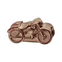 charms thabora grand modèle pour homme en acier et pvd marron moto