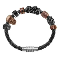 composition bracelet charms thabora pour homme acier baroudeur