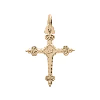 pendentif en plaqué or croix de savoie petit modèle motif recto/verso