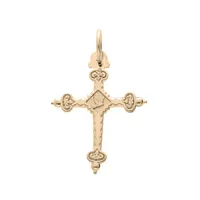 pendentif en plaqué or croix de savoie moyen modèle motif recto/verso