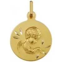 médaille argyor 1430415 h1.7 cm - or jaune 750/1000