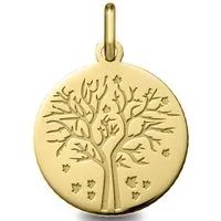 médaille argyor 248400220 -h1.8 cm - or jaune 750/1000