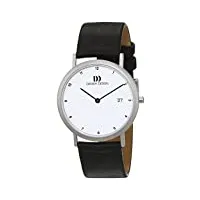 danish design -3316140 -montre homme quartz digital - bracelet cuir noir