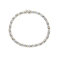 naava - bracelet - femme - or blanc (9 carats) 7.8 gr - diamant 0.25 cts