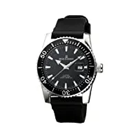 revue thommen -17030.2537 -montre homme automatique digital - bracelet caoutchouc noir