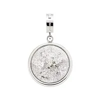 jewels by leonardo femme pendentif snowball darlin's acier inoxydable/argent blanc darlin's clip grand boule de neige rond cercle balle 011283