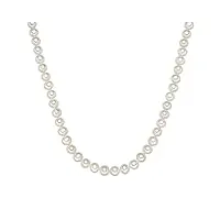 valero pearls collier de perles pour femme en 925/- argent sterling perle de culture d'eau douce env. 9,0-10,0 mm