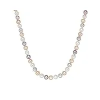 valero pearls collier de perles pour femme en 925/- argent sterling perle de culture d'eau douce env. 9,0-10,0 mm