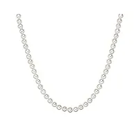 valero pearls collier de perles pour femme en 925/- argent sterling perle de culture d'eau douce env. 7,0-8,0 mm
