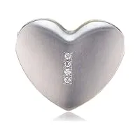 boccia - 0708 - 06 - pendentif femme - coeur - titane