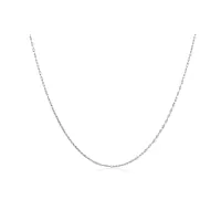 miore bijoux pour femmes collier chaîne maille ancre en or blanc 18 carats / 750 or