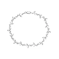naava - pbc02655w - bracelet femme - or blanc 9 cts 4.5 gr - diamants