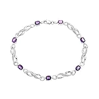 naava - pbc02808w/am - bracelet femme - croix - or blanc 9 cts 5.2 gr - diamants