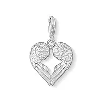 thomas sabo charm club 0613-001-12 pendentif-breloque pour femme, ailes formant un coeur en argent sterling 925
