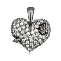 heartbreaker - ld at 52-b - pendentif femme - argent fin 925/1000 - zirconium