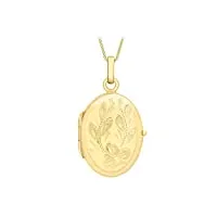 carissima gold - collier avec pendentif femme - or jaune 375/1000 - 1,43,7604