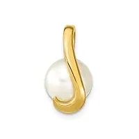 14 ct or jaune perle de culture pendentif