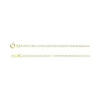 jewelryweb collier en or jaune 14 carats avec cordon en titane 50,8 cm