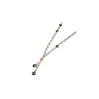 argent sterling multi collier de perles en verre de murano – 61 centimetres
