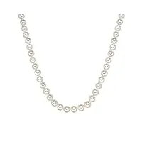 valero pearls collier de perles pour femme en 925/- argent sterling perle de culture d'eau douce env. 10,0-11,0 mm