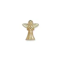 pin's en or jaune 14 carats avec ange gardien religieux 12 x 10 mm, métal