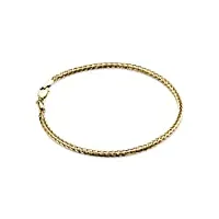 miore bracelet pour femme en or jaune 9 carats 375/1000 chaîne de blé avec fermeture à ressort -19.5 cm long