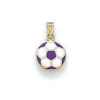 jewelryweb pendentif en émail violet 14 ct