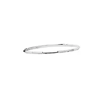 bracelet jonc empilable rond brillant en or blanc 14 carats 2,75 mm