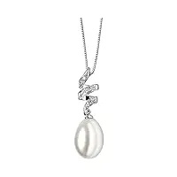 collier femme bijoux comete perle élégante cod. glp 312