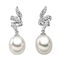 boucles d'oreille femme bijoux comete perle élégante cod. orp 401