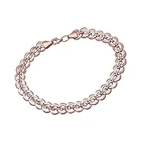 citerna - bt1351 - bracelet femme - or bicolore 375/1000 (9 cts) 4.8 gr - verre