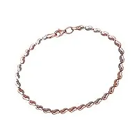 citerna - bt1369 - bracelet femme - or bicolore 375/1000 (9 cts) 1.6 gr - verre