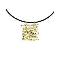 pendentif design en argent - travail d'orfèvrerie de qualité supérieure (argent sterling 925 plaqué or de qualité supérieure) - pendentif pour femme.