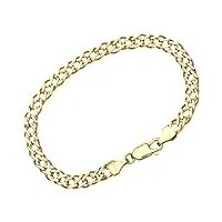 citerna - hgr2d100-7.5" - bracelet femme - or jaune 375/1000 (9 cts) 3.4 gr - verre