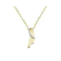 miore - min906n - collier - femme - bicolore 9 cts 375/1000 2.2 gr